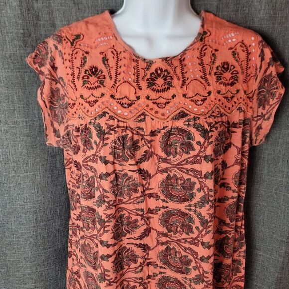 Anthopologie Cap Sleeve Top - Picture 2 of 7